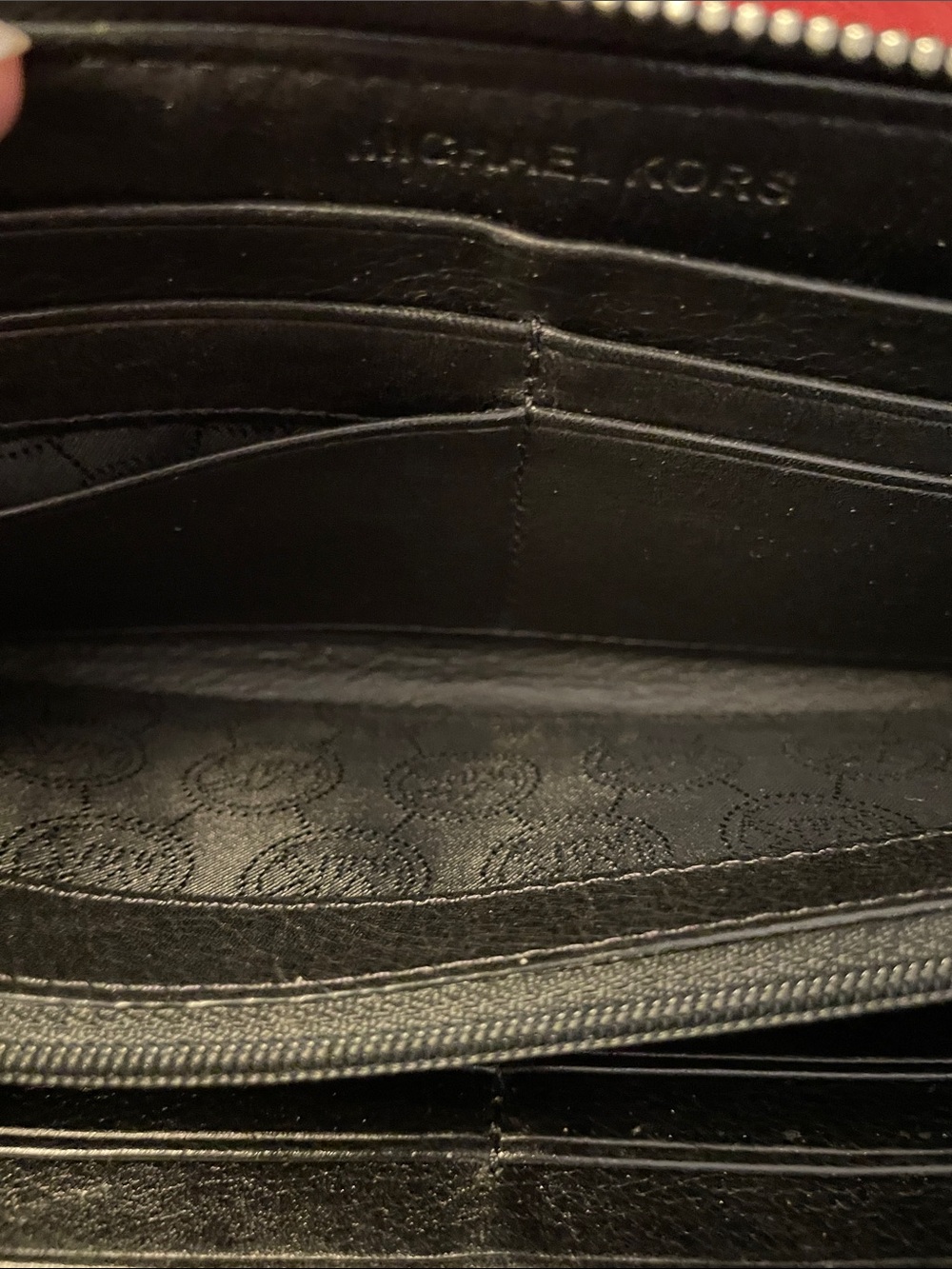 Michael Kors Black Signature MK Continental Zip Wallet - Picture 7 of 9